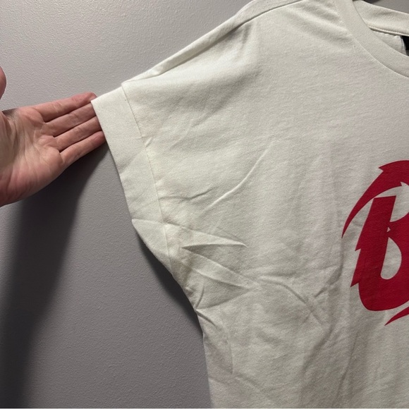Bowie White Shirt with Red Logo - Picture 2 of 4